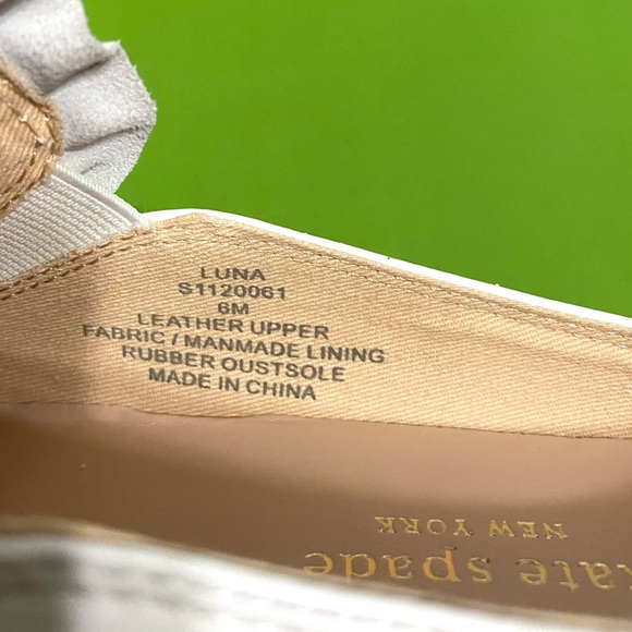 🆕 ♠️ Kate Spade Leather Backless Sneakers - Picture 9 of 10